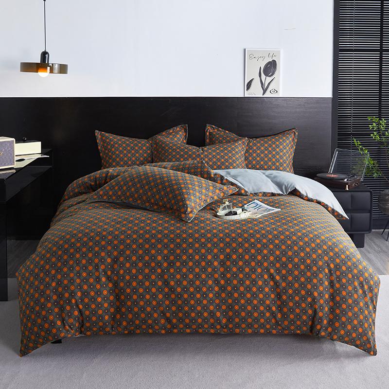 Пододеяльник Двухслойный комплект постельного белья Yann Retro Комплект постельного белья Постельное белье Queen King Size Наволочки