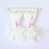 1/12 Lace Curtains Model Dollhouse Bedroom Living Room Decoration Dolls House Furniture Accessories Micro Scene Decor