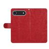 For iPhone Air Case Flower Imprint Leather Flip Wallet Phone Cover with Wrist Strap
