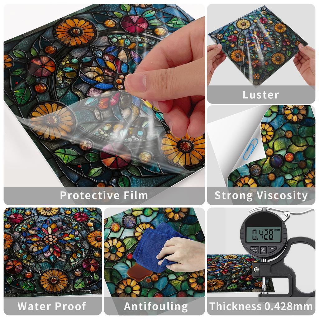 Wall Decorative Tile Art Pvc Crystal Wall Sticker Self-Adhesive Kitchen Waterproof And Oil-Proof Wallpaper Tile Sticker