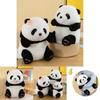 Adorable Panda Stuffed Animal Short Plush High-quality Pp Cotton Filling 35cm Height