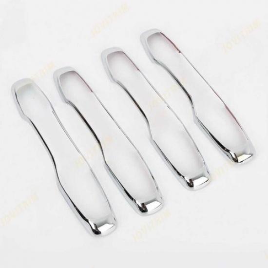 4X For Volvo XC90 2016- Chrome ABS Exterior Side Door Handle Frame Trim
