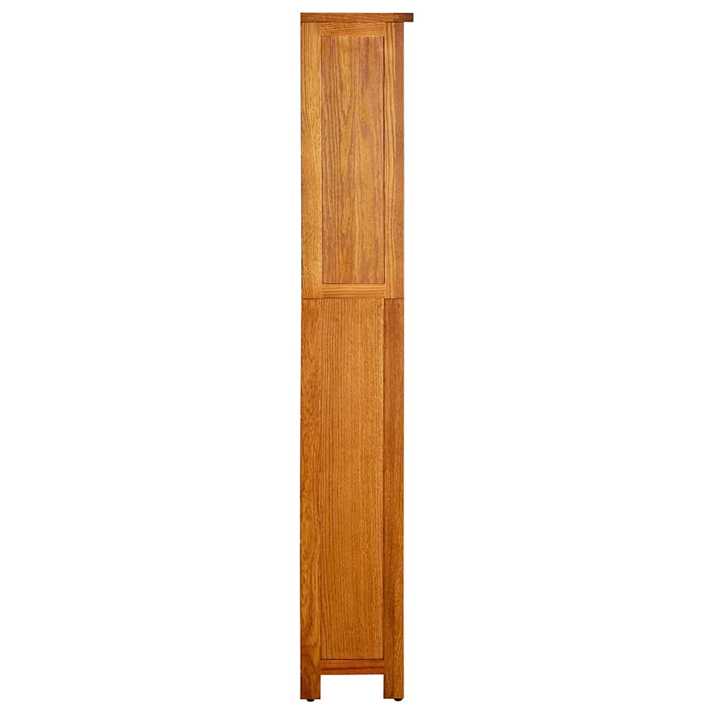 Bookshelf 5 Shelves 70 x 22 x 140 cm Solid Oak Wood