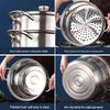 30cm Double-Layer Stainless Steel Multi-Purpose Steamer