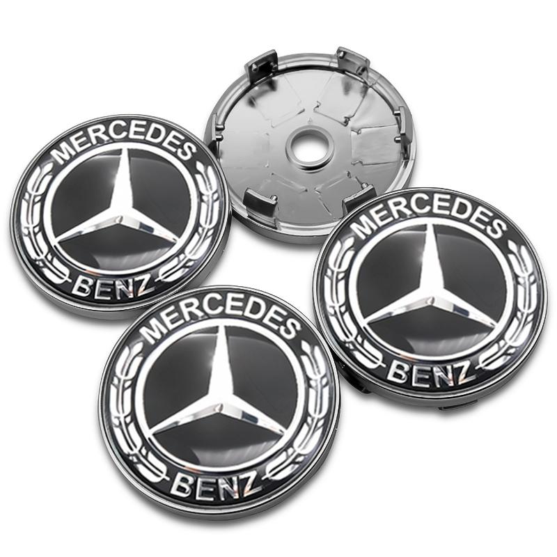 OLV5 4 шт. 60 мм 75 мм Центральные колпачки ступицы колеса автомобиля для Mercedes Benz класса AMG W205 W203 GLC GLK W206 W220 A180 W211 Заглушка Накладка на диск Аксессуары