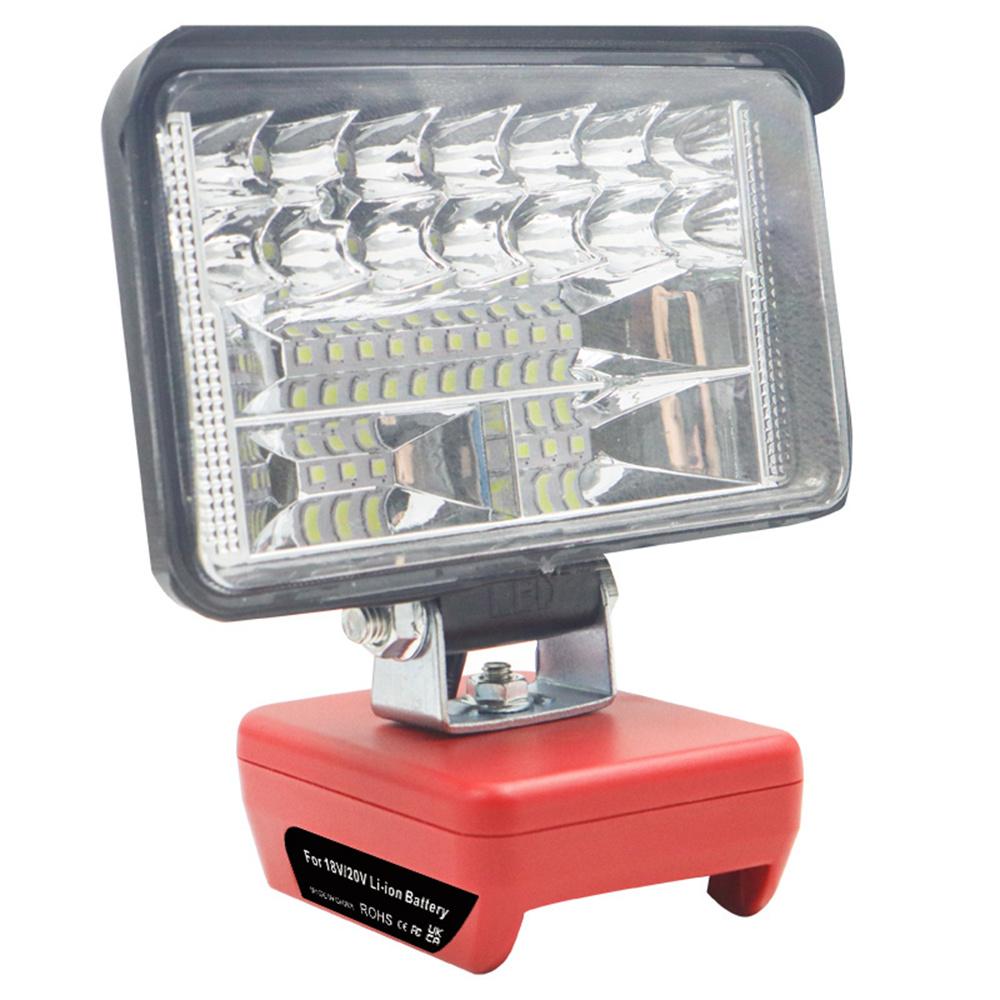 Беспроводной светодиодный рабочий свет 4 дюйма 34 светодиода 5400 лм двойной USB-порт для аккумуляторной батареи Milwaukee M18 18 В