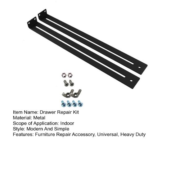 1/2 комплекта комплекта для ремонта ящиков с винтами ДСП МДФ комод с ящиками кронштейн для усиления поломки средний монтаж аксессуары для ремонта мебели