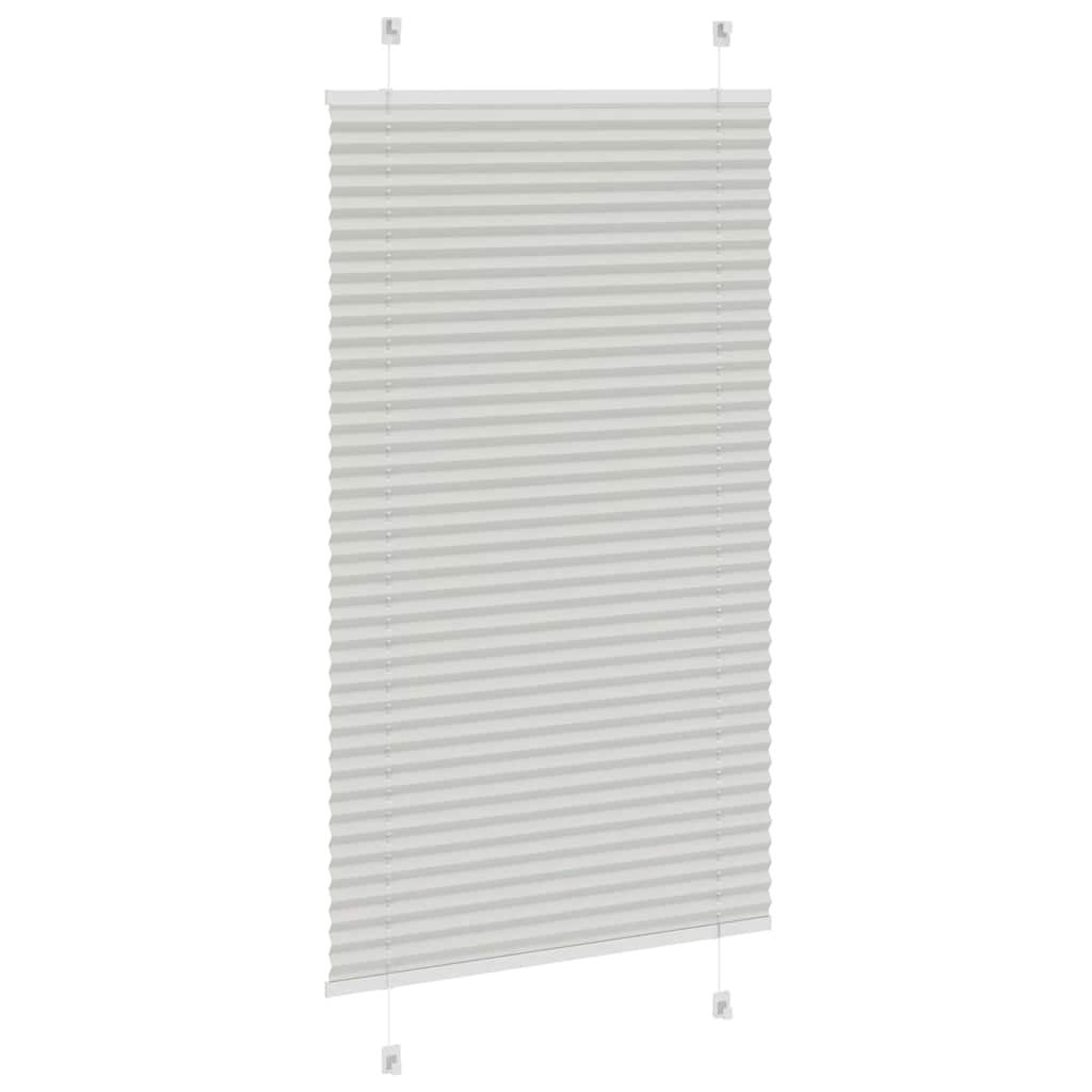 Pleated Blind Light Grey 75 x 150 cm Fabric Width 74.4 cm Polyester