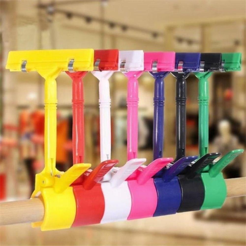 Adjustable Price Tag Clip Holder Colorful Product Label Rack Pop Card Base Stand Supermarket