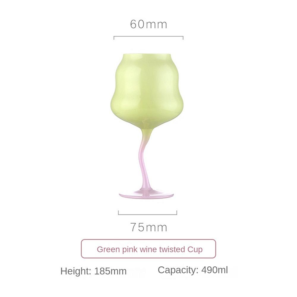 Cream Goblet Medieval Retro Crystal Glass Home Decorative Cup Sparkling Wine Glass Juice Cup for Cold Drink