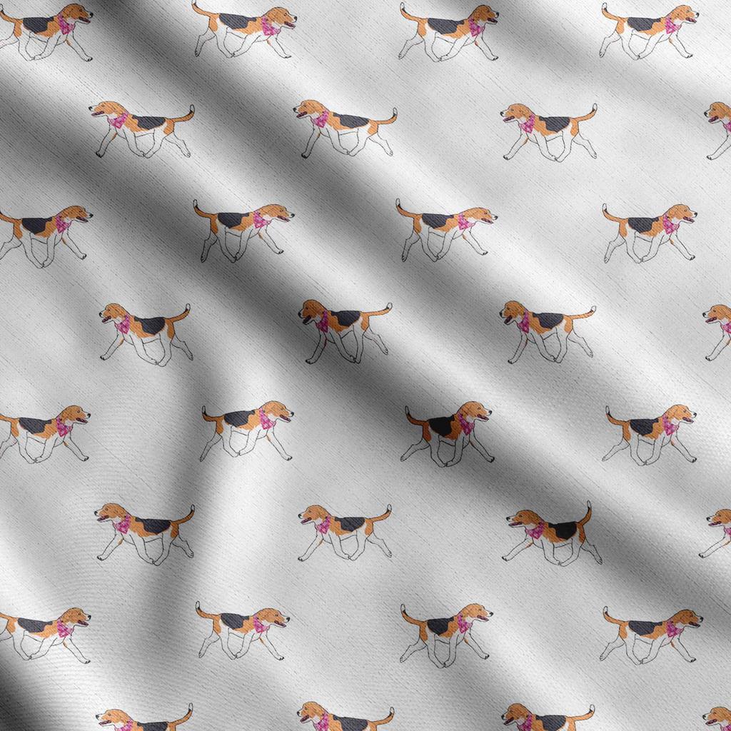 Soimoi Принт собаки, хлопковый батист, ткань для квилтинга, продаваемая во дворе, ширина 42 дюйма, хлопчатобумажная ткань средней плотности, швейные принадлежности, бежевый и
