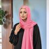 Bubble Pearl Chiffon Scarf for Women Muslim Hijab Hot Sale Diamond Rhinestone Shawls Head Wrap Headband Foulard Bandanas Scarves