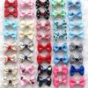 5PCS Lot Colorful Bow Hairpin for Cats Dog Headdress Hair Bows  Dog Pet Accessories Puppy Accessories Color Random