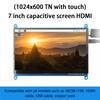 7-дюймовый ЖК-дисплей, совместимый с HDMI, сенсорный экран, разрешение 1024x600, емкостный сенсорный экран, поддержка систем для Raspberry Pi