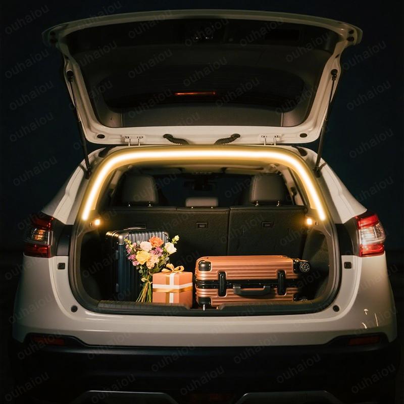 ДЛЯ NISSAN QASHQAI 2006-2022 Модификация света в багажнике Освещение салона Белый Теплый белый Светодиодная световая полоса для заднего багажника