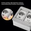 13A Three Hole Charging Power Socket Household Waterproof Ground Socket Multi Functional Embedded Socket