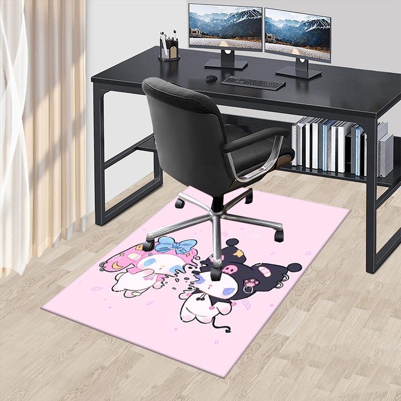 Anime Cartoon Design Office Chair Mat Non-Slip Carpet for Home Decor, Suitable for All Seasons - Perfect Gift for Anime Lovers!E029