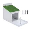 Squirrel Feeder with Corn Cob Holder Wall Mounted Metal Squirrel Feeding Box for Outside House