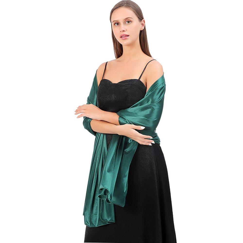 Large Shawl Weddings Evening Dress Satin Shawl Korean Style Scarves Female Shawl Silk Scarf