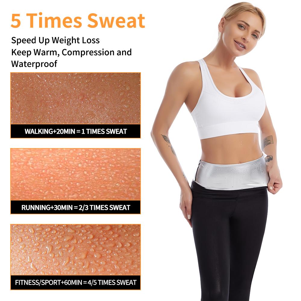 Women Sauna Pants High Waisted Compression Pants Workout Sweat Leggings Slimming Body Shaper Gym Exercise Thermo Sportswear Fitness Trousers