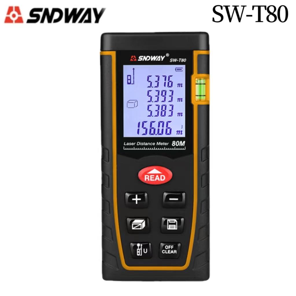 SNDWAY SW-T40 SW-T60 SW-T80 SW-T100 Mini Digital Rangefinder Laser Rangefinder Professional Laser Rangefinder Tape Measure Tool