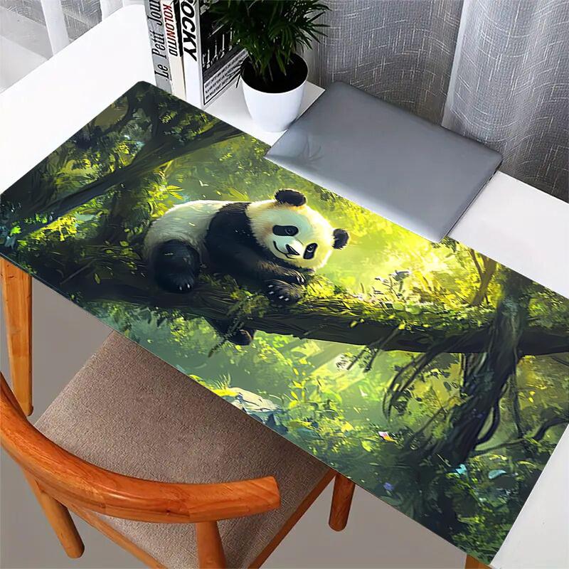 1pc Panda in the forest Computer Pad Mouse Pads for Desk,Gamers and Office Use 020246