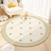 Круглый ковер с точечным узором Минималистичный Свежий Декор для дома Ковер Различные размеры Нескользящий коврик для гостиной спальни прихожей