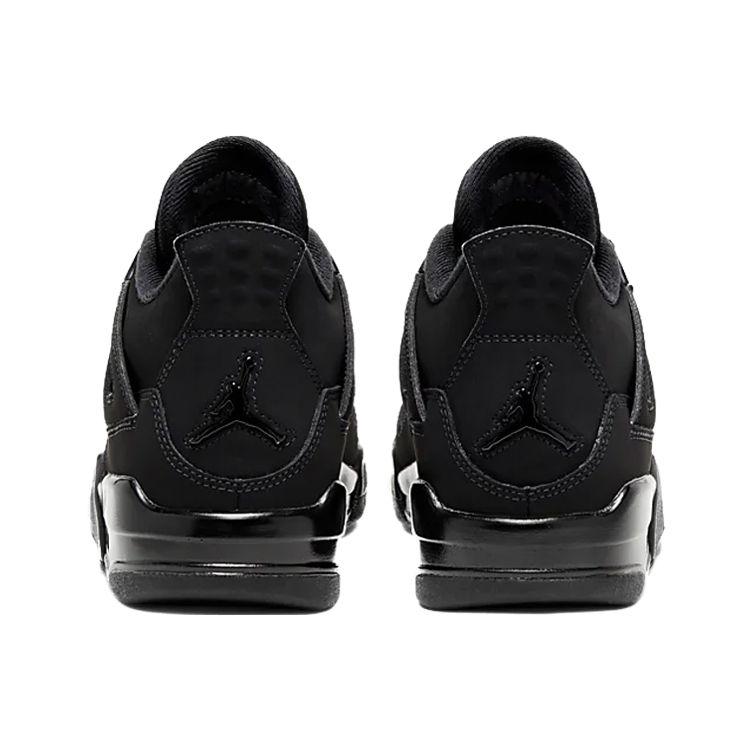 Кроссовки Air Jordan 4 Retro GS Black Cat 2020 для детей, светло-графитовые 408452-010