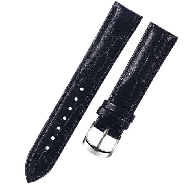 8 10 12 14 15 16 17 18 19 20 Mm Genuine Leather Watchband Watch Belt Strap Wristwatches Band Female Red White Black