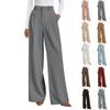 Women's Wide-leg Pants, Business Casual Flowing Wide-leg Pants, High-waisted Casual Pants