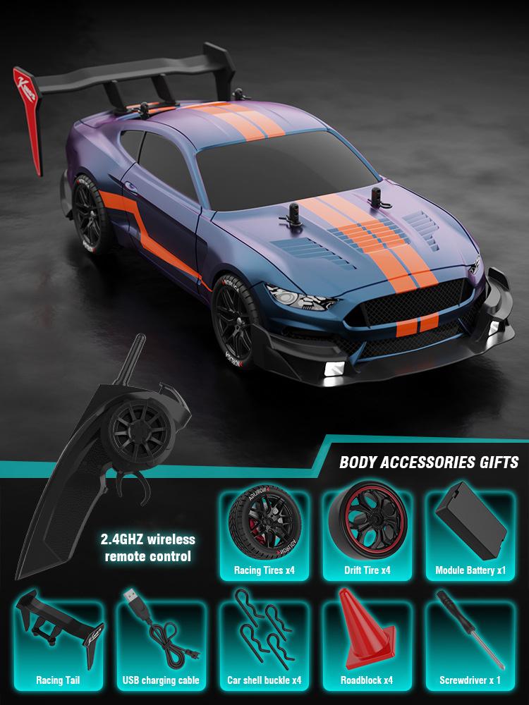 4WD Радиоуправляемая дрифт-машина 1/14 Радиоуправляемые гоночные машины 50 км/ч Высокоскоростной электрический гоночный автомобиль для детей Игрушки для мальчиков Подарки детям
