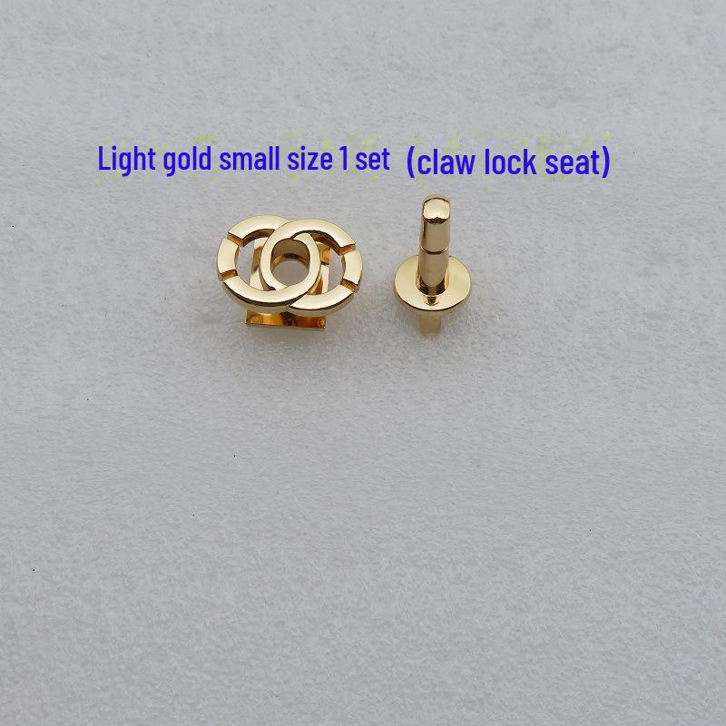 Diamond-Shaped Black Crossbody & Shoulder Bag with Gold/Silver Gilded Twist Lock Hardware