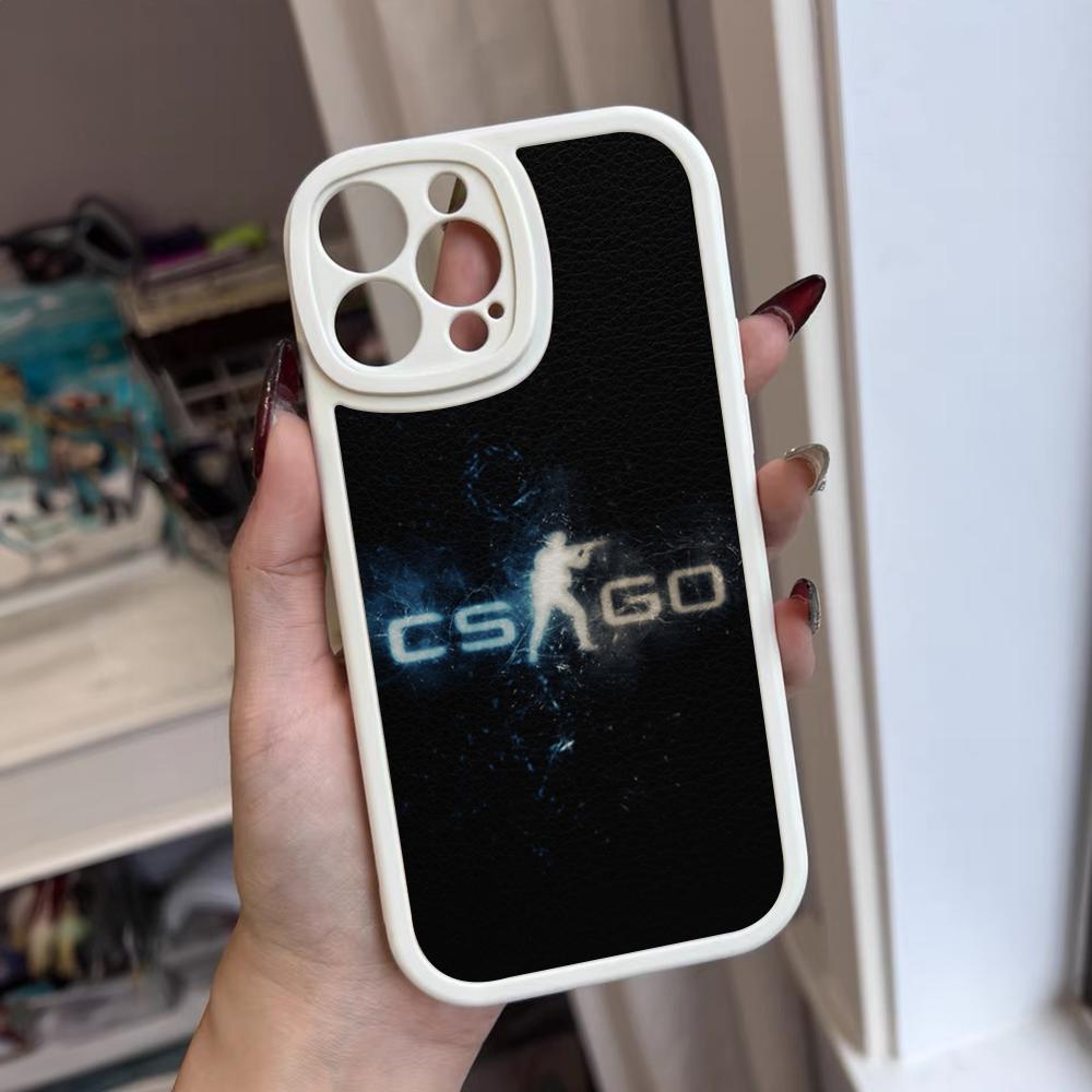 Игровой Чехол для Телефона C-Counter-Strike CS2 Для Iphone 16 15 14 12 13 Pro Max 11 Mini Xs Puls Силиконовый Чехол из Кожи Ягненка