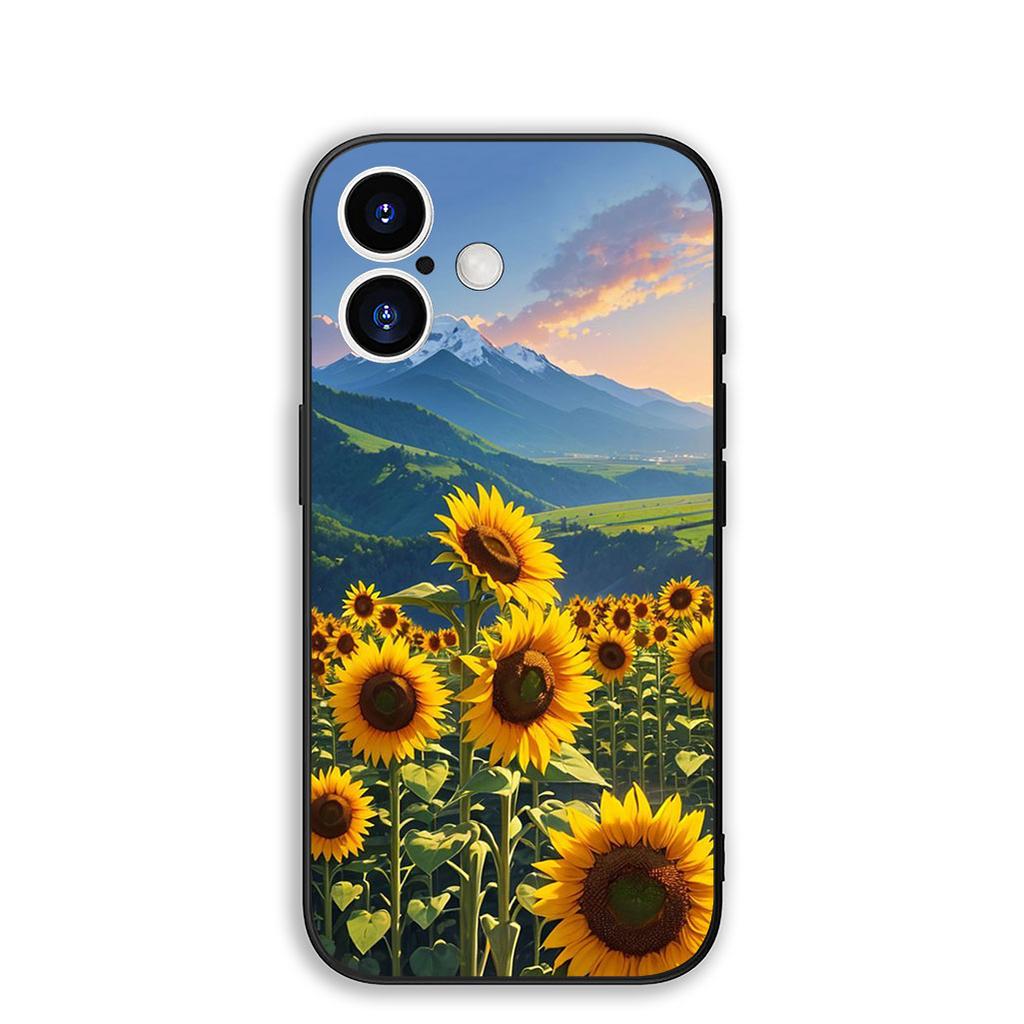 Cover for Samsung Galaxy S22 S21 S20 Fe Ultra S9 Plus + A13 A22 M21 M31 M55 M15 Protective Phone Case With Sunflower Flower