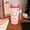Leak-Proof Stainless Steel Mug Cartoon Pattern Coffee Cup Cute Thermal Mug  Hiking