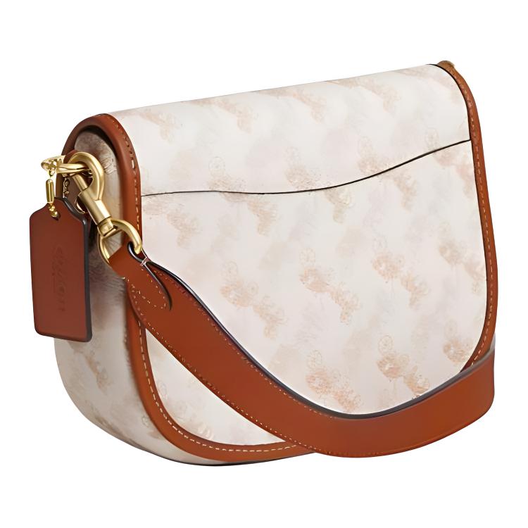 Coach Harley 22 Snap Closure Printed Coated Canvas And Glove Tanned Leather Handheld Crossbody Shoulder Bag Small Women handbags CR512-B4TXF