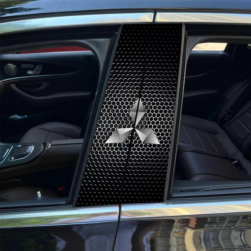 Anti-scratch Car Center Pillar Sticker Window B Pillar Decor Film for Mitsubishi Triton L200 Pajero Sport 2pcs TX1