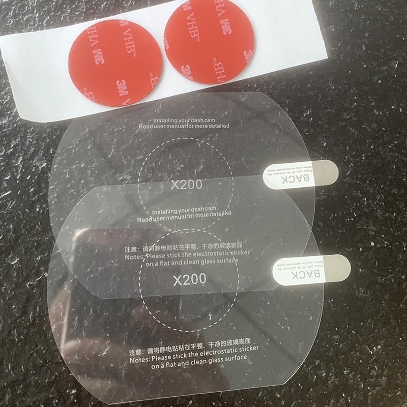 Видеорегистратор Para 70mai Omni X200 Cames Inteligentes De Filme E Adesivos Estáticos X200 Carro DVR 3M Porta-Películas, 2 шт.