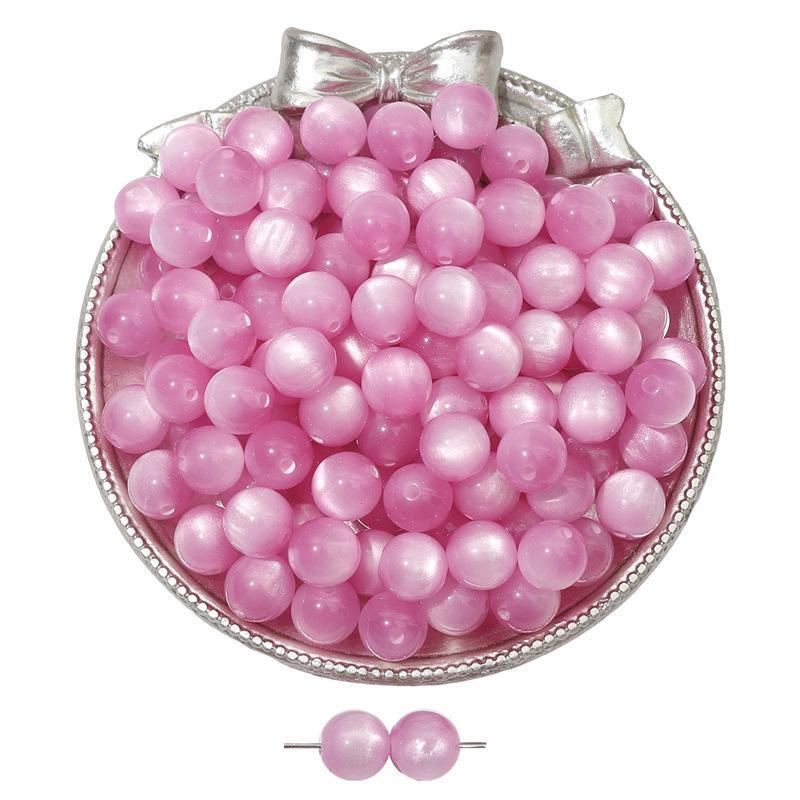 Бусины из смолы кошачий глаз для самодельных украшений: Круглые бусины для браслетов и ожерелий