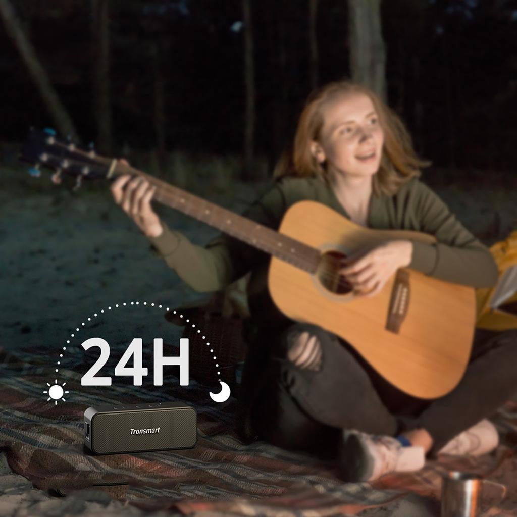 Tronsmart Element T2 Plus 20W Bluetooth Speaker, Wireless Black, Enhanced Bluetooth 5.3 Sound