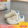 2025 Summer New Little White Shoes Niche Versatile Platform Retro Korean Version Trend Fashion Student Casual Board Shoes Women