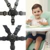 2PCS Universal Baby Safety Belt Adjustable Seat Fixed Belt Multicolor 5 Point Safety Belt  Harness