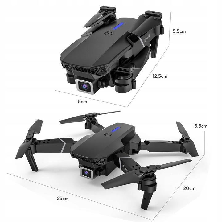 Dron Zdalnie Sterowany E95 Pro 2 Kamery Wifi Hd Zawis + Pilot + 3Xaku