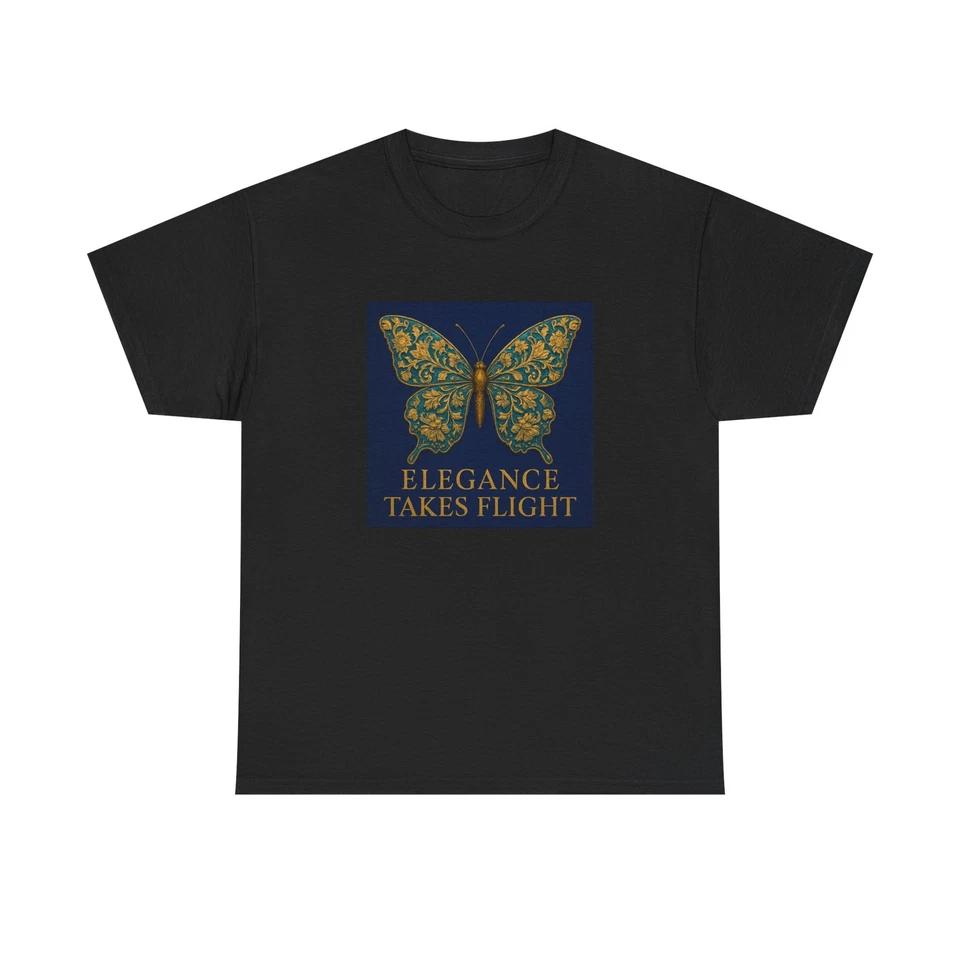 Unisex Adult T Shirt Brocade Butterfly Opulent Wings