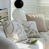 Подушка в кремовом стиле, Белая подушка с цветочным рисунком, Наволочка, Декоративная наволочка для дивана, Подушка-подушка для эркерного окна модельной комнаты с наполнителем