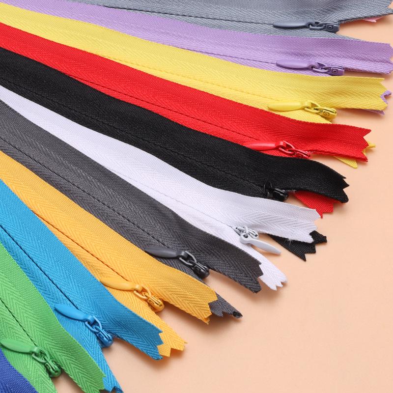 Невидимый Нет. 3 цветные нейлоновые застежки-молнии с закрытым концом для одежды и аксессуаров