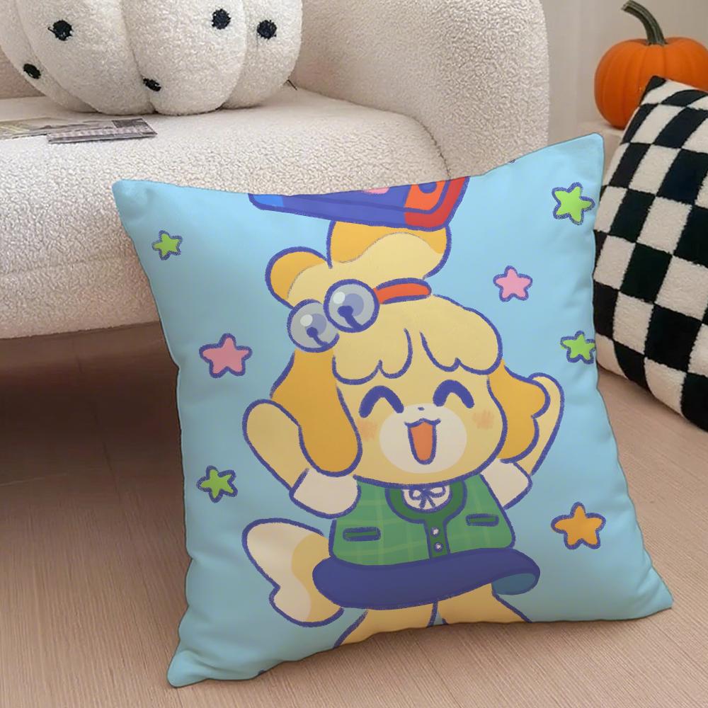 IIsabelle Cushion Cover Linen Pillow Case Soft Breathable Protective Couch Room Decoration