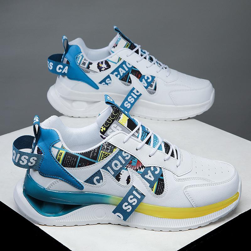 Обувь мужская Tide 2025 Весна Новые дышащие пары студенческие папы обувь кроссовки для бега корейские мужские туфли