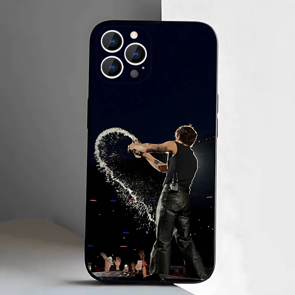 Чехол для телефона H-HaRRy Музыкальные стили Для iPhone 17,16,15,14,13,12,11,Pro,XS,Max,XR,Plus,E,SE4,Mini Черный Мягкий чехол