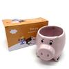3D Pig Coffee Mug Novelty Pink Cute Pig Ceramic Coffee Tea Mug Funny Porcelain Water Cup for Home